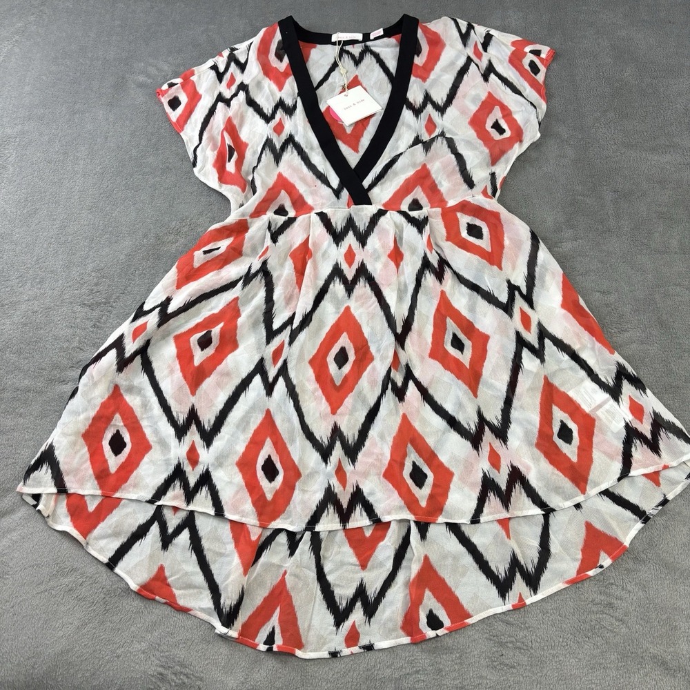 Sass & Bide Dress Size 2 Shift Asymetrical Geometric Casual Chic Truth‎ And Time